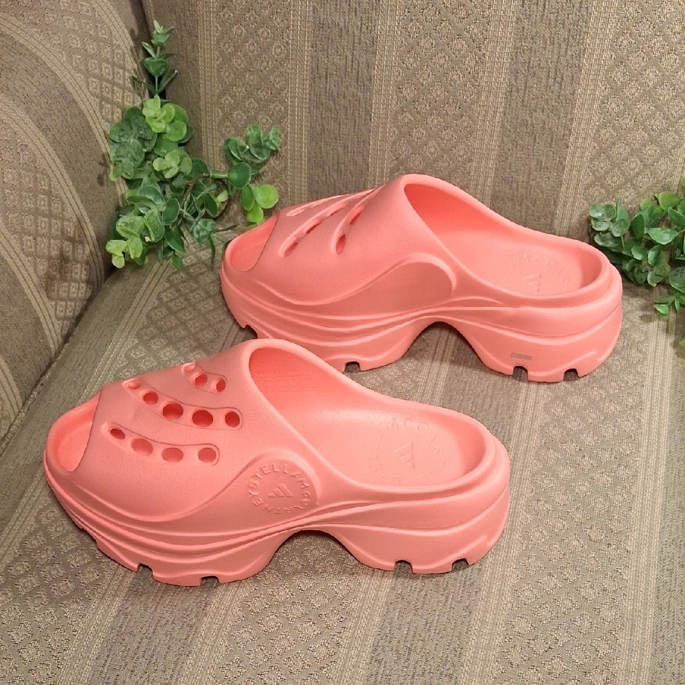 Adidas X Stella McCartney Coral Slip-On Platform Clogs